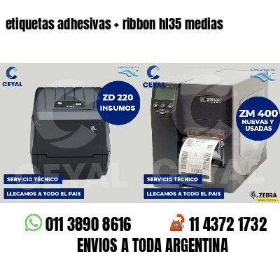 etiquetas adhesivas   ribbon hl35 medias
