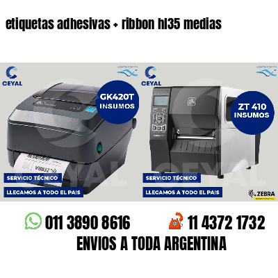 etiquetas adhesivas   ribbon hl35 medias