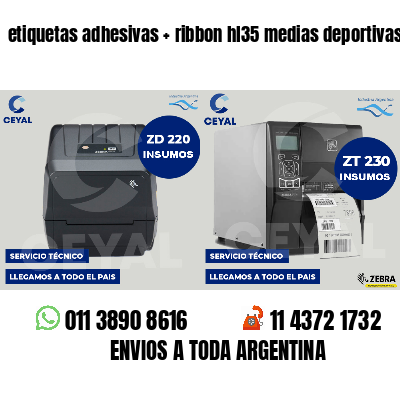 etiquetas adhesivas   ribbon hl35 medias deportivas