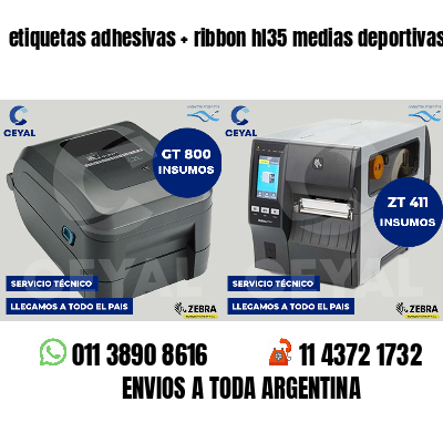 etiquetas adhesivas   ribbon hl35 medias deportivas