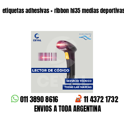 etiquetas adhesivas   ribbon hl35 medias deportivas