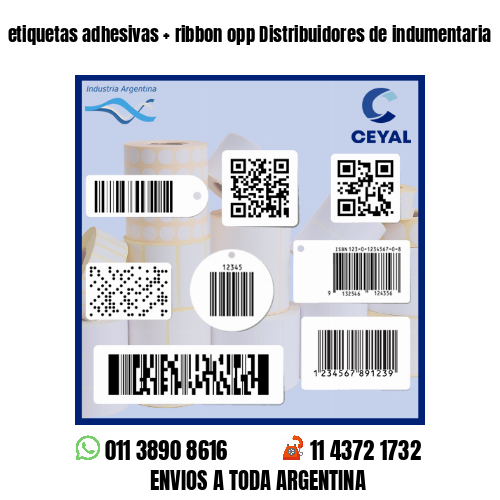 etiquetas adhesivas   ribbon opp Distribuidores de indumentaria