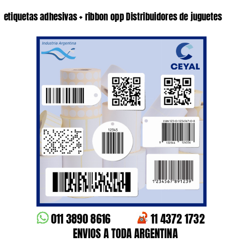 etiquetas adhesivas   ribbon opp Distribuidores de juguetes