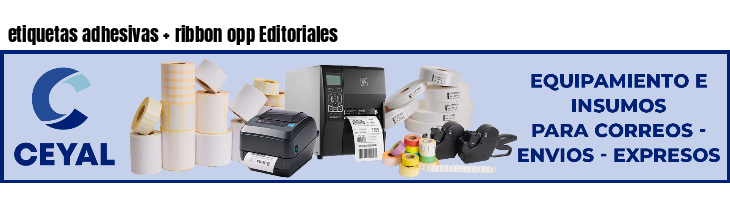 etiquetas adhesivas ribbon opp Editoriales