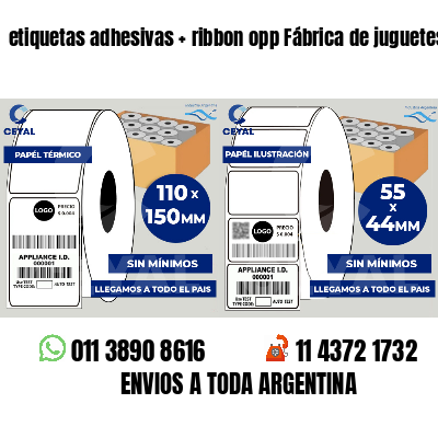 etiquetas adhesivas   ribbon opp Fábrica de juguetes