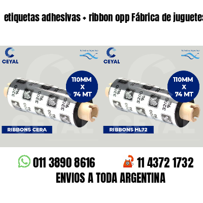 etiquetas adhesivas   ribbon opp Fábrica de juguetes