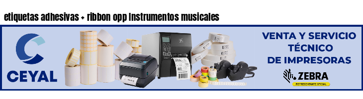 etiquetas adhesivas   ribbon opp Instrumentos musicales