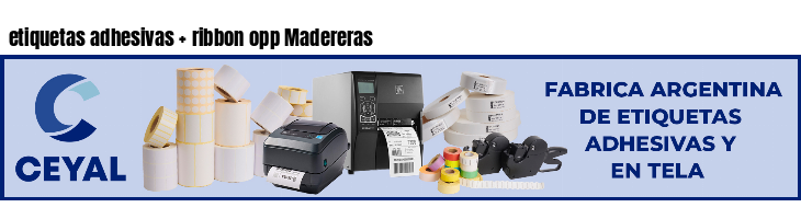 etiquetas adhesivas ribbon opp Madereras
