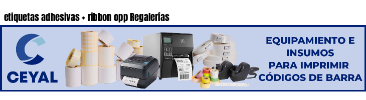 etiquetas adhesivas   ribbon opp Regalerías