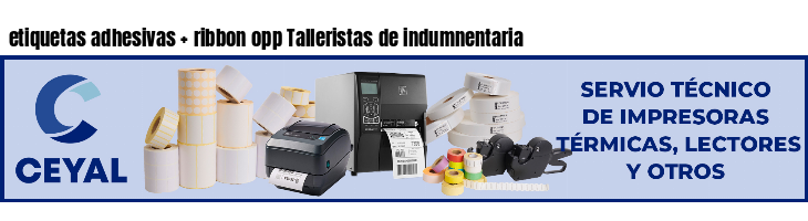 etiquetas adhesivas   ribbon opp Talleristas de indumnentaria