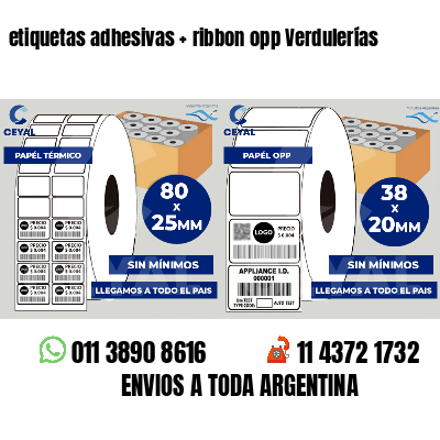 etiquetas adhesivas   ribbon opp Verdulerías