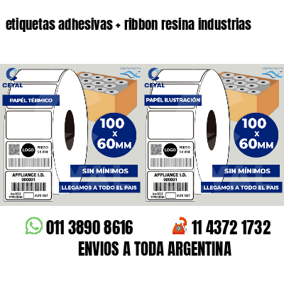 etiquetas adhesivas   ribbon resina industrias