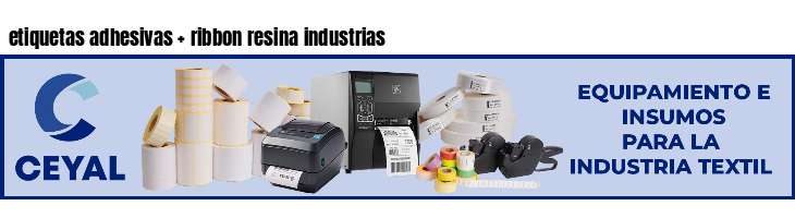 etiquetas adhesivas   ribbon resina industrias