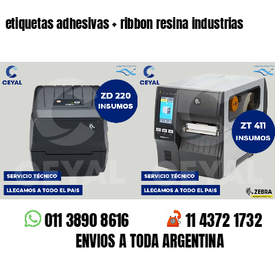 etiquetas adhesivas   ribbon resina industrias