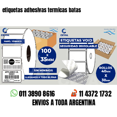 etiquetas adhesivas termicas batas