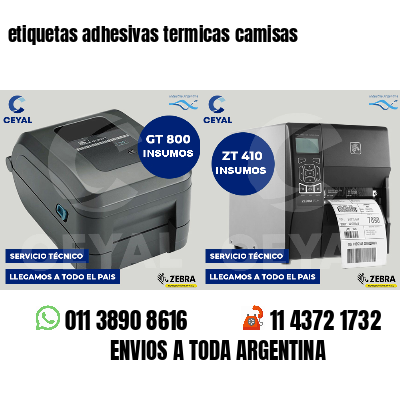 etiquetas adhesivas termicas camisas