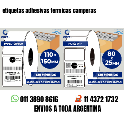 etiquetas adhesivas termicas camperas