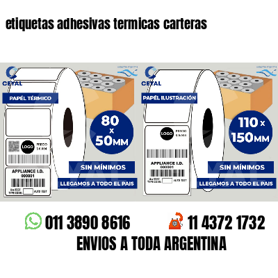 etiquetas adhesivas termicas carteras