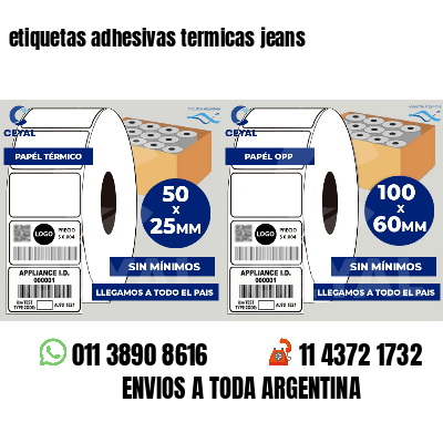 etiquetas adhesivas termicas jeans