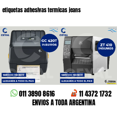 etiquetas adhesivas termicas jeans