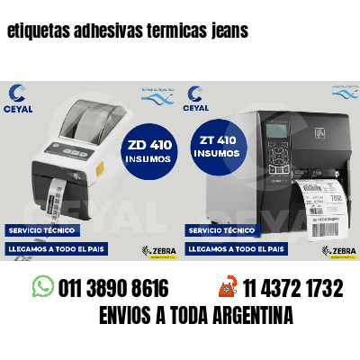 etiquetas adhesivas termicas jeans