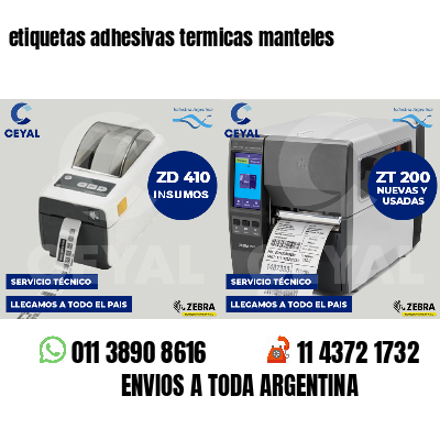 etiquetas adhesivas termicas manteles