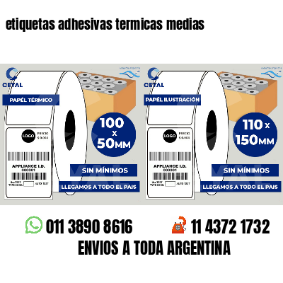 etiquetas adhesivas termicas medias
