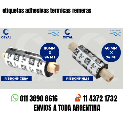 etiquetas adhesivas termicas remeras