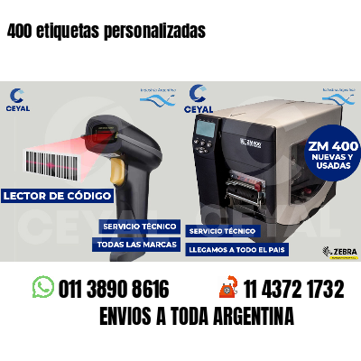 400 etiquetas personalizadas