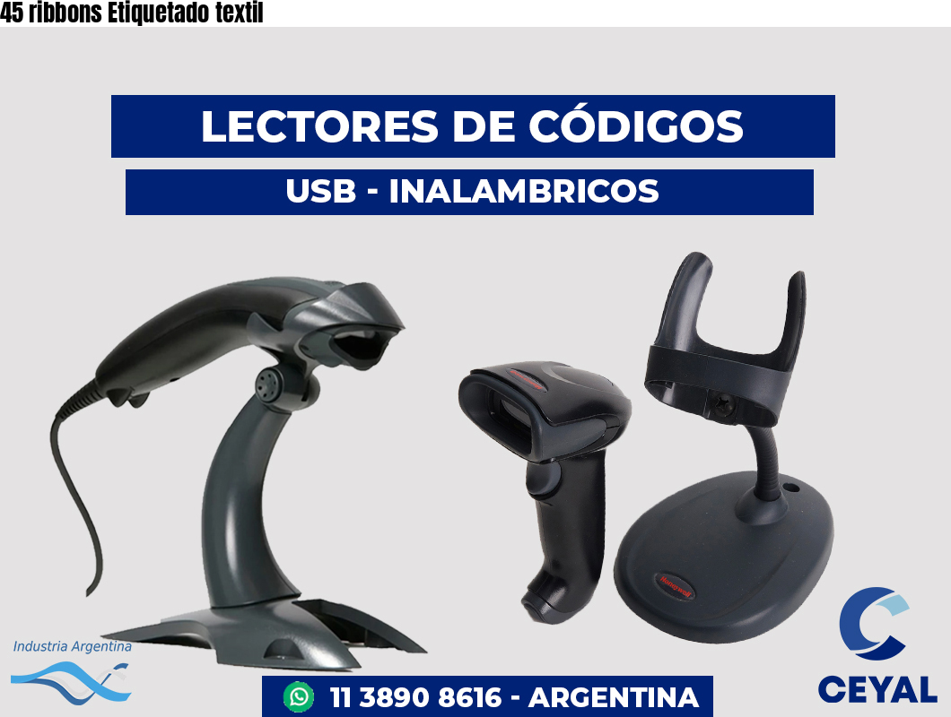 45 ribbons Etiquetado textil
