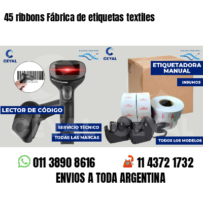 45 ribbons Fábrica de etiquetas textiles