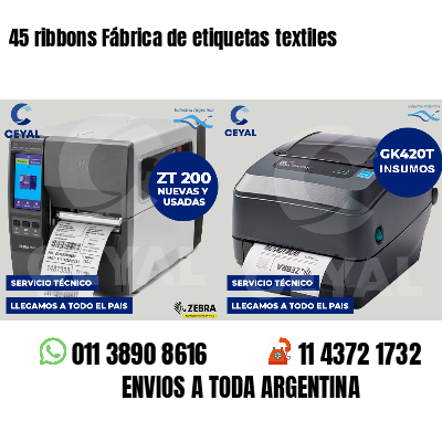 45 ribbons Fábrica de etiquetas textiles