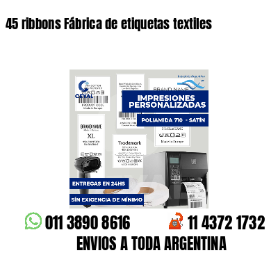 45 ribbons Fábrica de etiquetas textiles