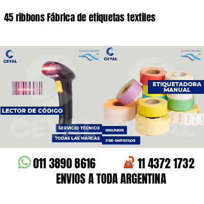 45 ribbons Fábrica de etiquetas textiles