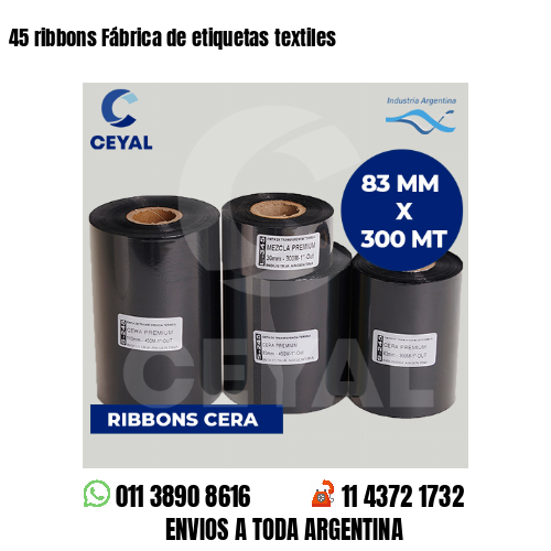 45 ribbons Fábrica de etiquetas textiles