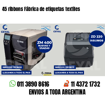 45 ribbons Fábrica de etiquetas textiles