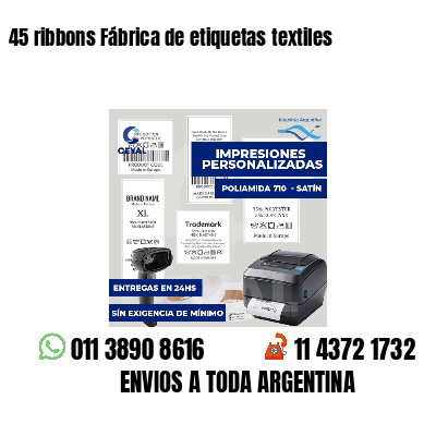 45 ribbons Fábrica de etiquetas textiles