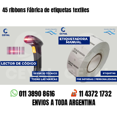 45 ribbons Fábrica de etiquetas textiles