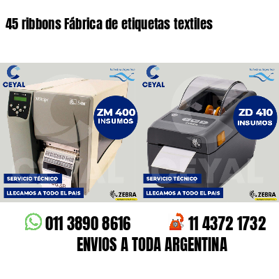 45 ribbons Fábrica de etiquetas textiles