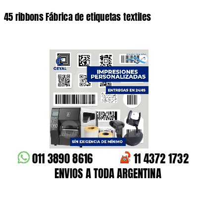 45 ribbons Fábrica de etiquetas textiles