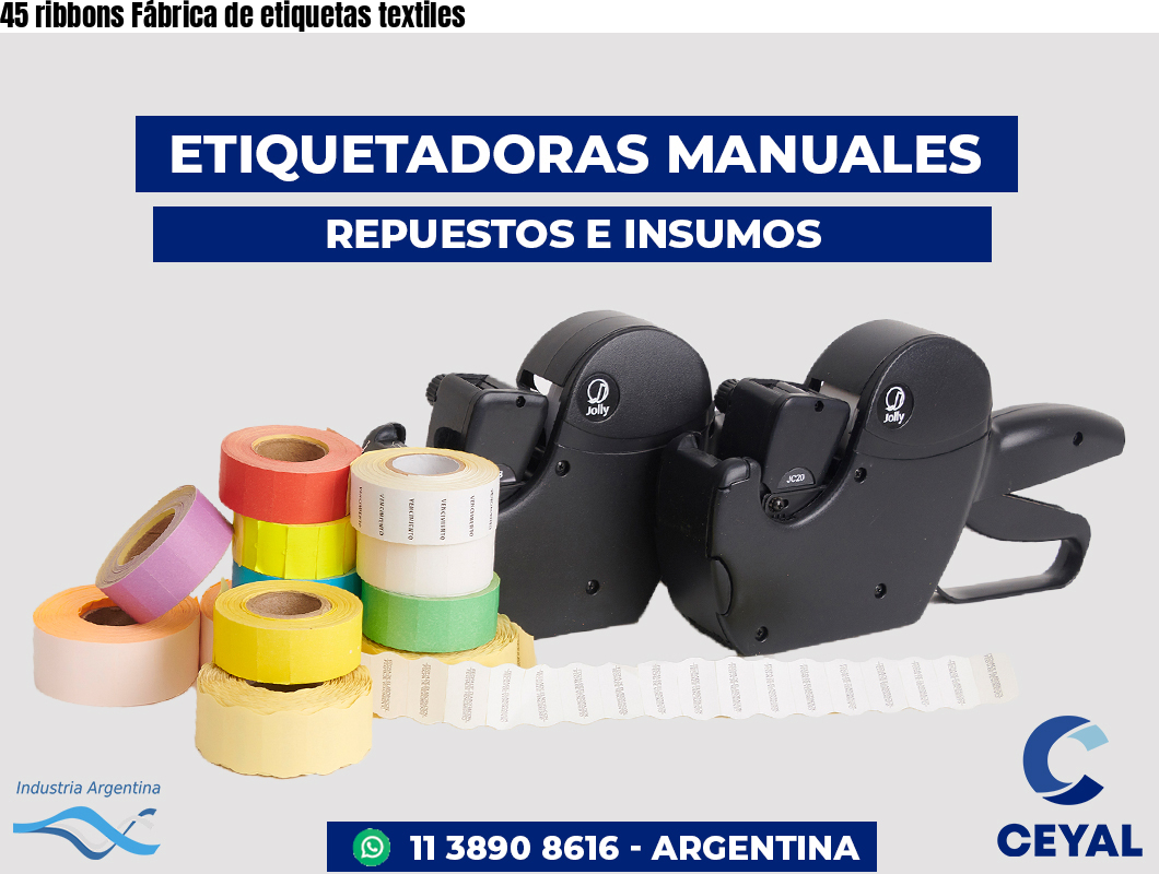 45 ribbons Fábrica de etiquetas textiles