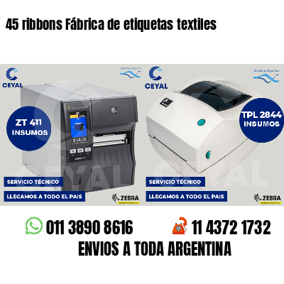 45 ribbons Fábrica de etiquetas textiles