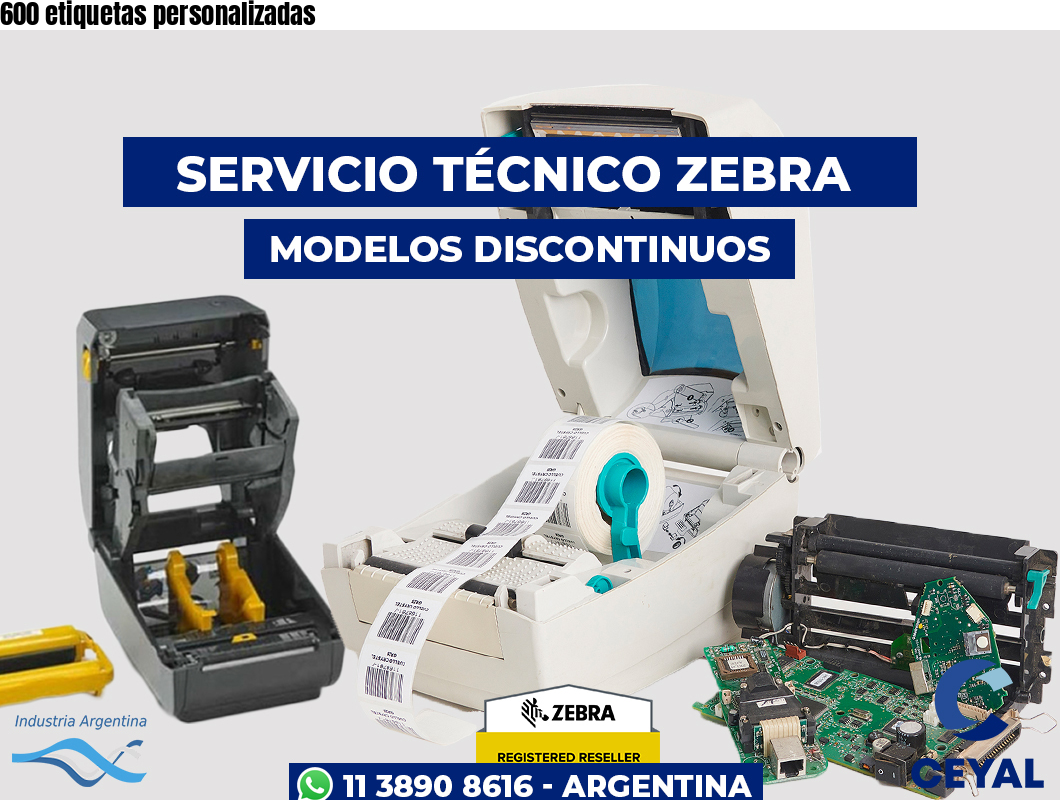 600 etiquetas personalizadas