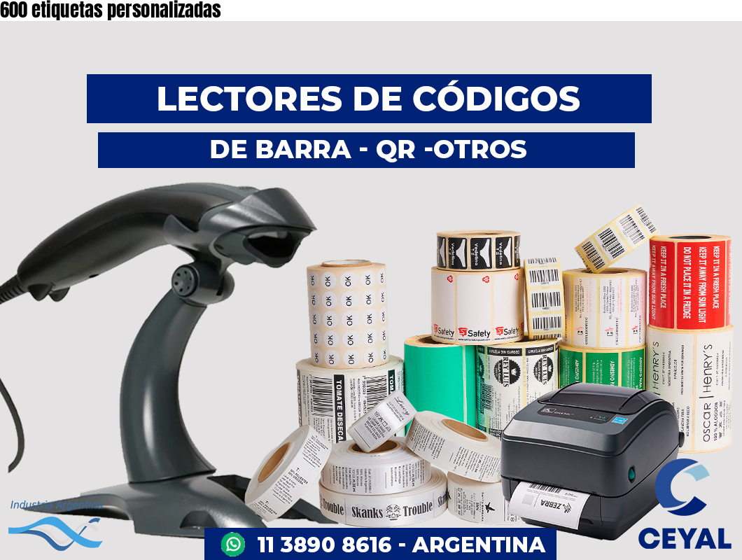 600 etiquetas personalizadas