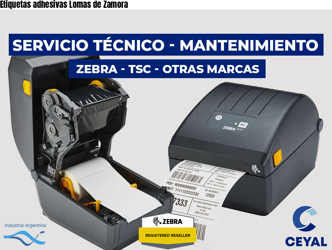 Etiquetas adhesivas Lomas de Zamora