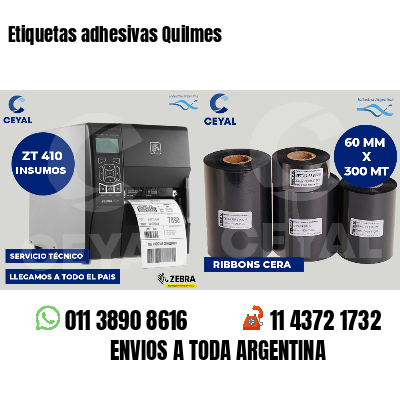 Etiquetas adhesivas Quilmes