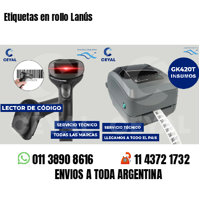 Etiquetas en rollo Lanús