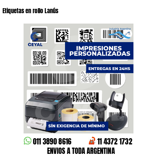 Etiquetas en rollo Lanús