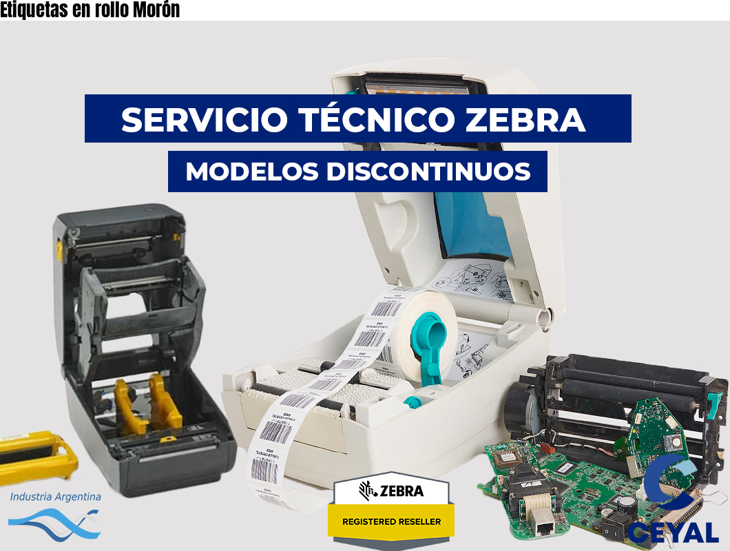Etiquetas en rollo Morón