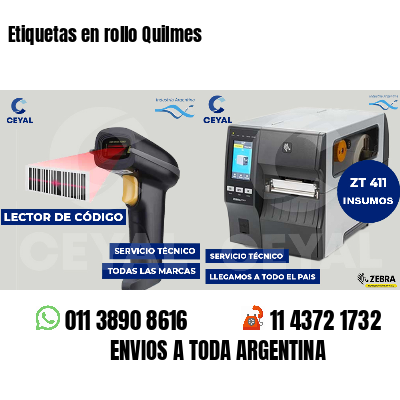Etiquetas en rollo Quilmes